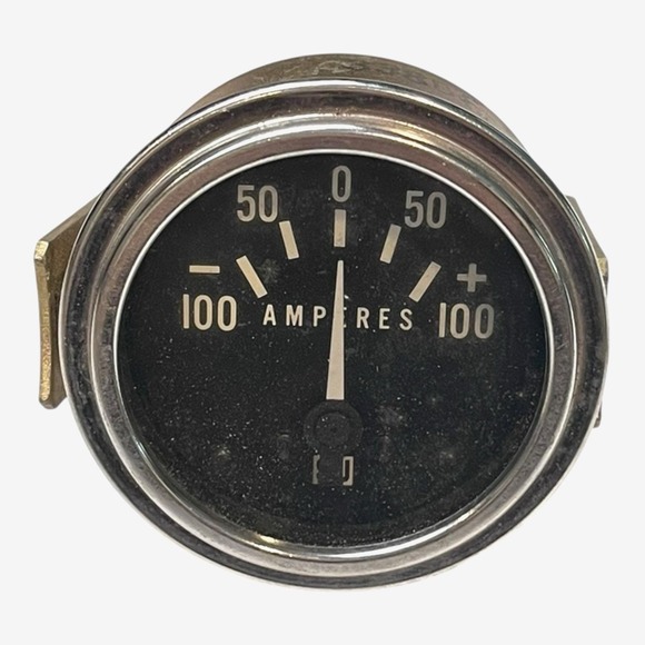 Vintage Stewart Warner 827508 Amperes -100 to +100 Car Gauge - Picture 1 of 3